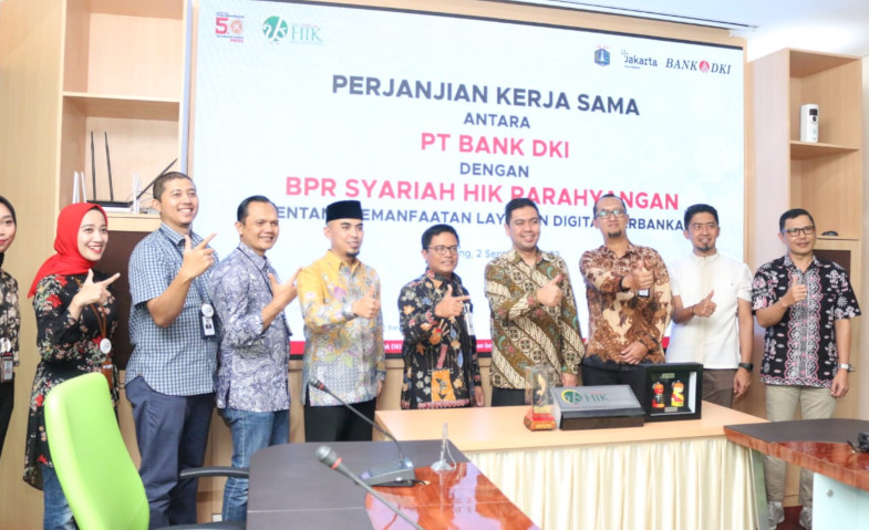 Perluas Layanan Perbankan Digital, Bank DKI Gandeng Kerja Sama dengan BPR Syariah HIK  Parahyangan