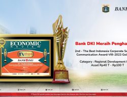 Pertahankan Citra Positif, Bank DKI Raih Indonesia Corporate Secretary & Communication Award 2023