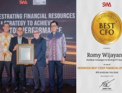 Kinerja Terbaik, Direktur Keuangan & Strategi Bank DKI Romy Wijayanto Raih Indonesia Best CFO 2023