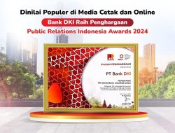 Bank DKI Populer di Media Massa, Raih Penghargaan Public Relations Indonesia Awards 2024