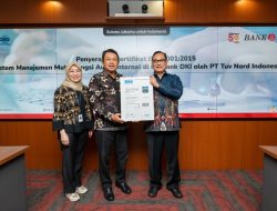 Bank DKI Raih ISO 9001:2015 Sistem Manajemen Mutu Audit Internal