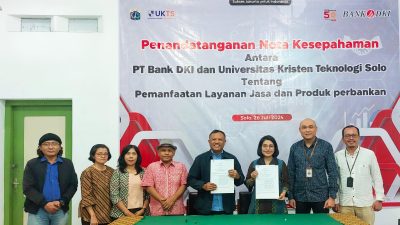 Merambah Dunia Pendidikan, Bank DKI Siap Dukung Transaksi Perbankan Universitas Kristen Teknologi Solo