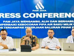 PAM JAYA Berhasil Atasi Kebocoran Pipa Air Baku Milik BUMN